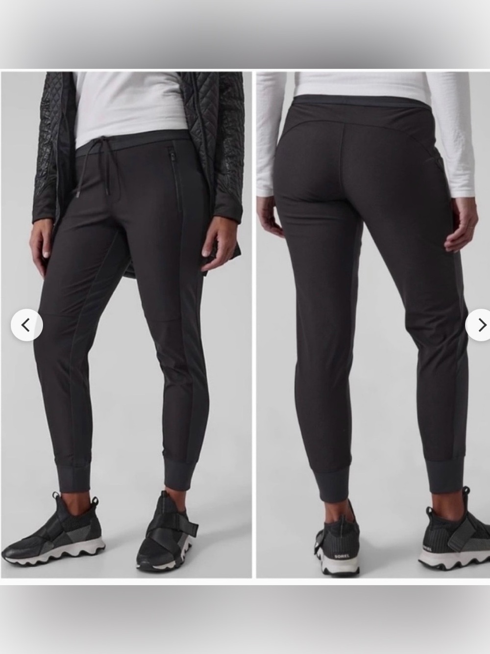 NWT Athleta Headlands Hybrid Trek Jogger Black Womens 2 Performance Hiking $108